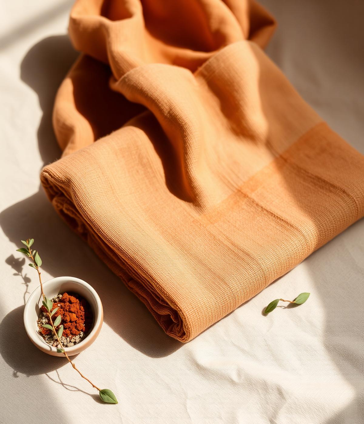 Botanical-dyed handwoven fabric — Heritage Textile by Reweave Collectives